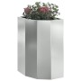 Macetero de Esquina Plateado 30 x 30 x 50 cm Acero galvanizado en Macetas y jardineras | Comprar online en Foru.es