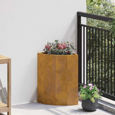 Macetero de Esquina Oxidado 30 x 30 x 50 cm Acero oxidado en Macetas y jardineras | Comprar online en Foru.es