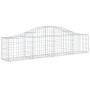 Cestas de gaviones 4 uds forma de arco hierro 200x30x40/60 cm de vidaXL, Maceteros y jardineras - Ref: Foro24-3145369, Precio...