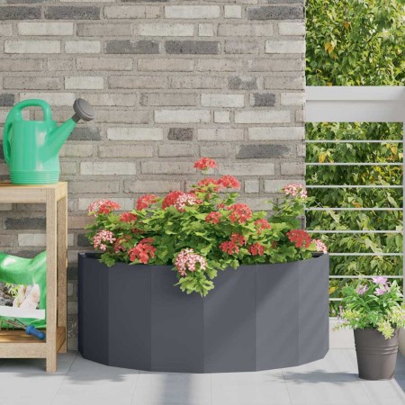 Jardinera Antracita 90 x 45 x 35 cm Acero en Macetas y jardineras | Comprar online en Foru.es