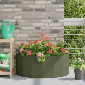 Jardinera Verde Oliva 90 x 45 x 35 cm Acero en Macetas y jardineras | Comprar online en Foru.es