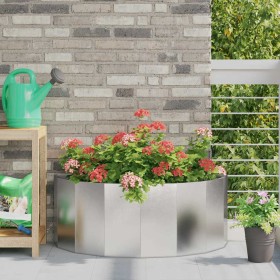 Jardinera Plateado 90 x 45 x 35 cm Acero inoxidable en Macetas y jardineras | Comprar online en Foru.es