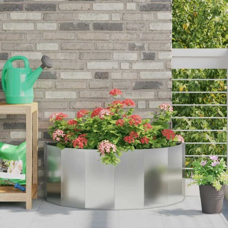 Jardinera Plateado 90 x 45 x 35 cm Acero Galvanizado en Macetas y jardineras | Comprar online en Foru.es