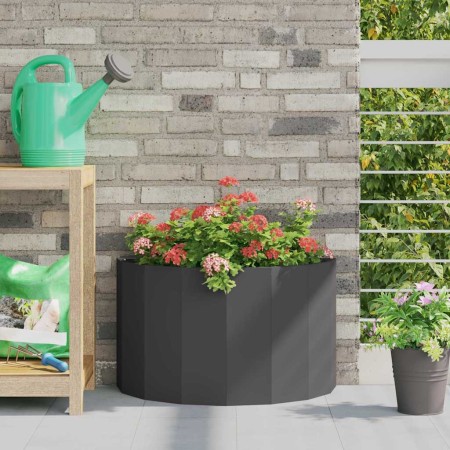 Jardinera Negro 60 x 30 x 35 cm Acero en Macetas y jardineras | Comprar online en Foru.es