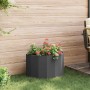 Jardinera Negro 60 x 30 x 35 cm Acero en Macetas y jardineras | Comprar online en Foru.es