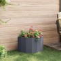 Jardinera Antracita 60 x 30 x 35 cm Acero en Macetas y jardineras | Comprar online en Foru.es
