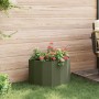 Jardinera Verde Oliva 60 x 30 x 35 cm Acero en Macetas y jardineras | Comprar online en Foru.es