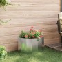 Jardinera Plateado 60 x 30 x 35 cm Acero inoxidable en Macetas y jardineras | Comprar online en Foru.es