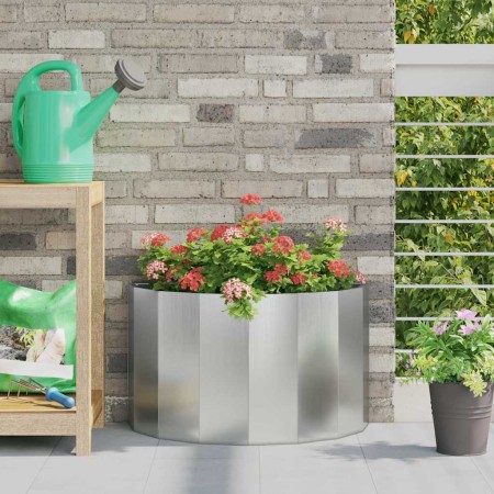Jardinera Plateado 60 x 30 x 35 cm Acero Galvanizado en Macetas y jardineras | Comprar online en Foru.es