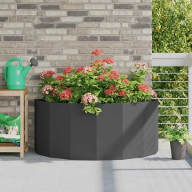 Jardinera Negro 120 x 60 x 50 cm Acero en Macetas y jardineras | Comprar online en Foru.es