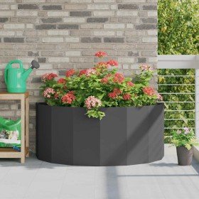 Jardinera Negro 120 x 60 x 50 cm Acero en Macetas y jardineras | Comprar online en Foru.es