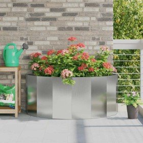 Jardinera Plateado 120 x 60 x 50 cm Acero Galvanizado en Macetas y jardineras | Comprar online en Foru.es