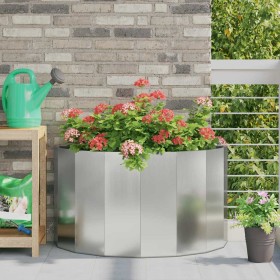 Jardinera Plateado 90 x 45 x 50 cm Acero Galvanizado en Macetas y jardineras | Comprar online en Foru.es