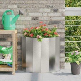 Jardinera Plateado 60 x 30 x 50 cm Acero inoxidable en Macetas y jardineras | Comprar online en Foru.es