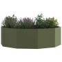 Jardinera Verde Oliva 120 x 120 x 35 cm Acero en Macetas y jardineras | Comprar online en Foru.es