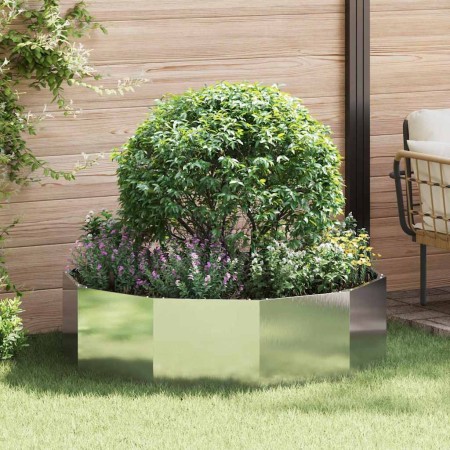 Jardinera Plateado 120 x 120 x 35 cm Acero inoxidable en Macetas y jardineras | Comprar online en Foru.es