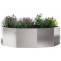 Jardinera Plateado 120 x 120 x 35 cm Acero inoxidable en Macetas y jardineras | Comprar online en Foru.es