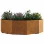 Jardinera Oxidado 120 x 120 x 35 cm Acero autopatinable en Macetas y jardineras | Comprar online en Foru.es