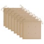 Sillas de jardín con cojines 8 uds madera maciza de acacia gris de vidaXL, Sillas de jardín - Ref: Foro24-3078225, Precio: 56...