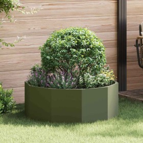 Jardinera Verde Oliva 90 x 90 x 35 cm Acero en Macetas y jardineras | Comprar online en Foru.es