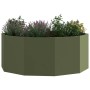 Jardinera Verde Oliva 90 x 90 x 35 cm Acero en Macetas y jardineras | Comprar online en Foru.es