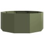 Jardinera Verde Oliva 90 x 90 x 35 cm Acero en Macetas y jardineras | Comprar online en Foru.es