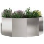 Jardinera Plateado 90 x 90 x 35 cm Acero inoxidable en Macetas y jardineras | Comprar online en Foru.es
