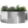Jardinera Plateado 90 x 90 x 35 cm Acero Galvanizado en Macetas y jardineras | Comprar online en Foru.es