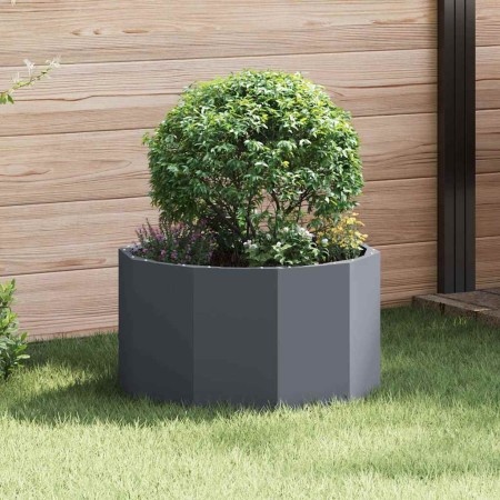 Jardinera Antracita 60 x 60 x 35 cm Acero en Macetas y jardineras | Comprar online en Foru.es