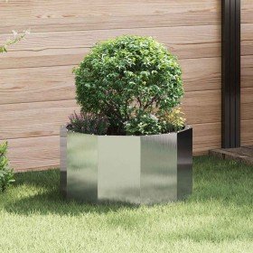 Jardinera Plateado 60 x 60 x 35 cm Acero inoxidable en Macetas y jardineras | Comprar online en Foru.es