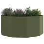 Jardinera Verde Oliva 120 x 120 x 50 cm Acero en Macetas y jardineras | Comprar online en Foru.es