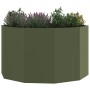 Jardinera Verde Oliva 90 x 90 x 50 cm Acero en Macetas y jardineras | Comprar online en Foru.es