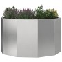 Jardinera Plateado 90 x 90 x 50 cm Acero inoxidable en Macetas y jardineras | Comprar online en Foru.es