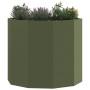 Jardinera Verde Oliva 60 x 60 x 50 cm Acero en Macetas y jardineras | Comprar online en Foru.es