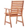 Sillas de comedor de jardín 8 uds madera maciza de acacia de vidaXL, Sillas de jardín - Ref: Foro24-3078319, Precio: 547,45 €...