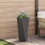 Jardinera Negro 30 x 30 x 75 cm Acero en Macetas y jardineras | Comprar online en Foru.es