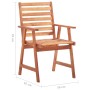 Sillas comedor de jardín y cojines 4 uds madera maciza acacia de vidaXL, Sillas de jardín - Ref: Foro24-3078324, Precio: 301,...