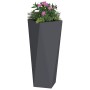 Jardinera 2 pcs Antracita 30 x 30 x 75 cm Acero en Macetas y jardineras | Comprar online en Foru.es