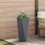 Jardinera 2 pcs Antracita 30 x 30 x 75 cm Acero en Macetas y jardineras | Comprar online en Foru.es