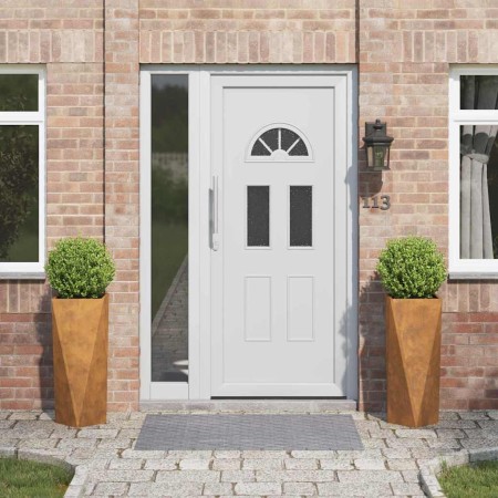 Jardinera 2 pcs Oxidado 30 x 30 x 75 cm Acero autopatinable en Macetas y jardineras | Comprar online en Foru.es