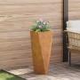 Jardinera 2 pcs Oxidado 30 x 30 x 75 cm Acero autopatinable en Macetas y jardineras | Comprar online en Foru.es
