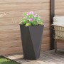 Jardinera 2 pcs Negro 40 x 40 x 75 cm Acero en Macetas y jardineras | Comprar online en Foru.es
