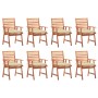 Sillas comedor de jardín y cojines 8 uds madera maciza acacia de vidaXL, Sillas de jardín - Ref: Foro24-3078391, Precio: 594,...