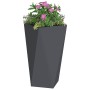 Jardinera 2 pcs Antracita 40 x 40 x 75 cm Acero en Macetas y jardineras | Comprar online en Foru.es