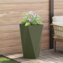 Jardinera Verde Oliva 40 x 40 x 75 cm Acero en Macetas y jardineras | Comprar online en Foru.es