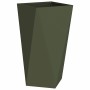Jardinera 2 pcs Verde Oliva 40 x 40 x 75 cm Acero en Macetas y jardineras | Comprar online en Foru.es