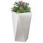 Jardinera 2 pcs Plateado 40 x 40 x 75 cm Acero inoxidable en Macetas y jardineras | Comprar online en Foru.es
