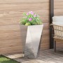 Jardinera 2 pcs Plateado 40 x 40 x 75 cm Acero inoxidable en Macetas y jardineras | Comprar online en Foru.es