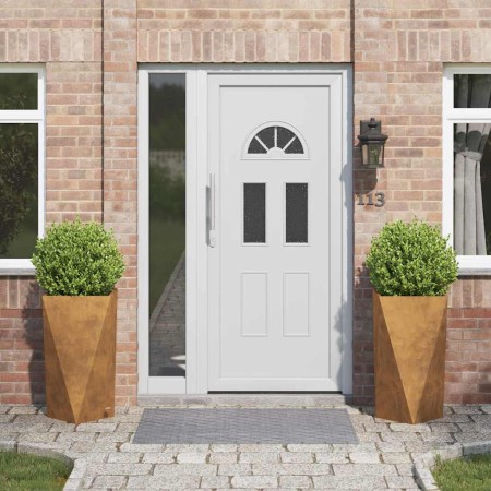 Jardinera 2 pcs Oxidado 40 x 40 x 75 cm Acero autopatinable en Macetas y jardineras | Comprar online en Foru.es