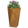 Jardinera 2 pcs Oxidado 40 x 40 x 75 cm Acero autopatinable en Macetas y jardineras | Comprar online en Foru.es